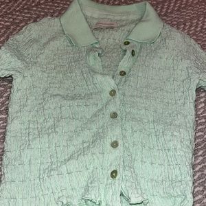 light green button up top